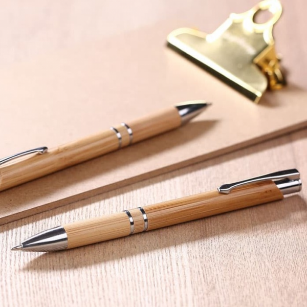 canetas bambu personalizada