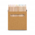 Lápis de Cor mini com 12 cores em caixa de cartão