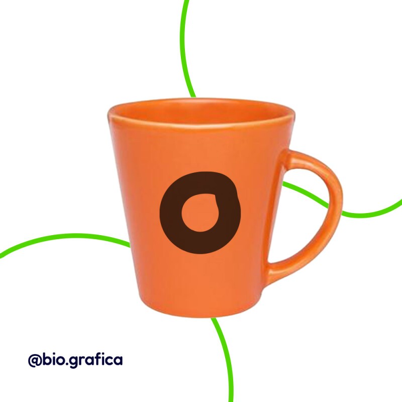 caneca laranja 250ml