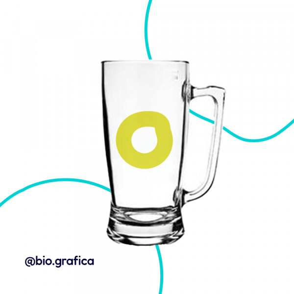 caneca de chopp circular 340 ml