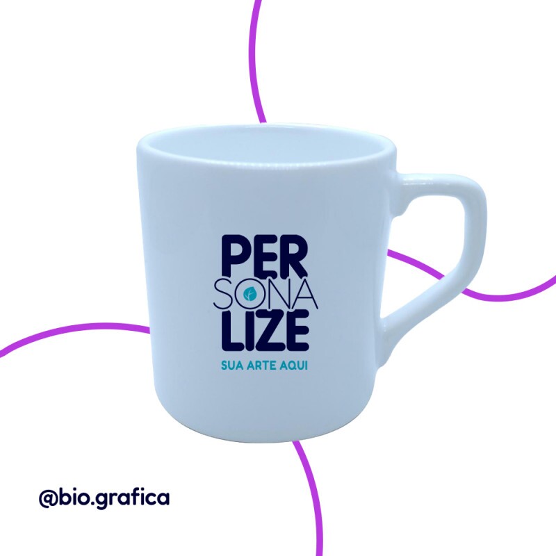 caneca alça reta 270 ml