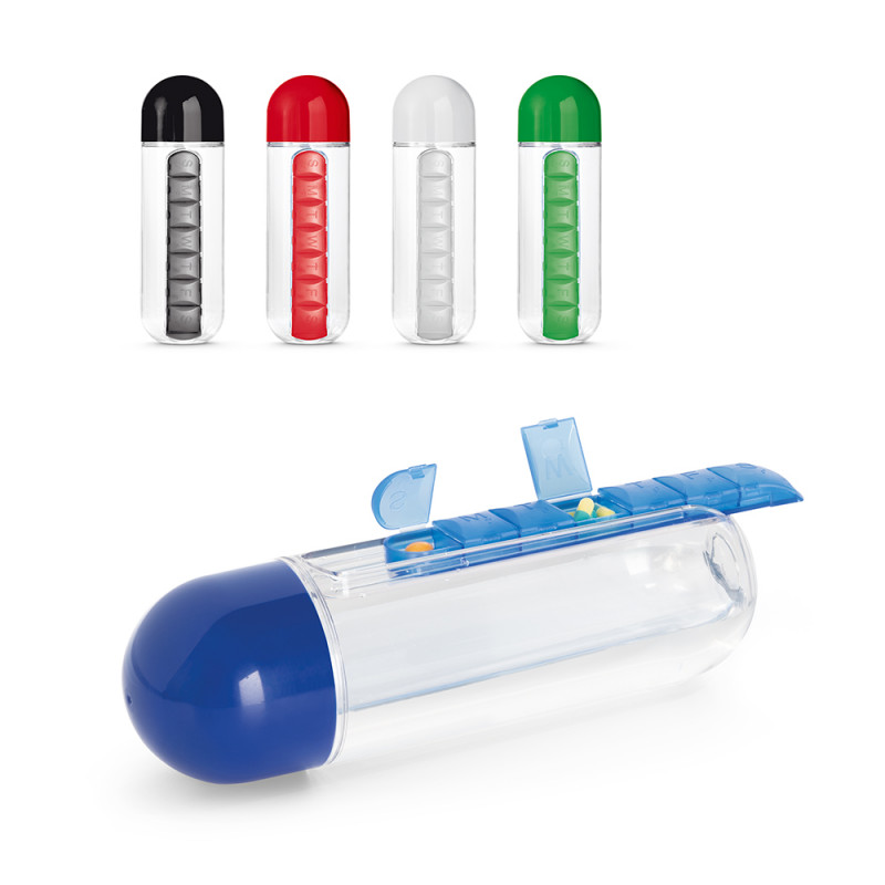 Squeeze Transparente com Compartimento de Comprimidos