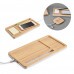 organizador de mesa em bambu