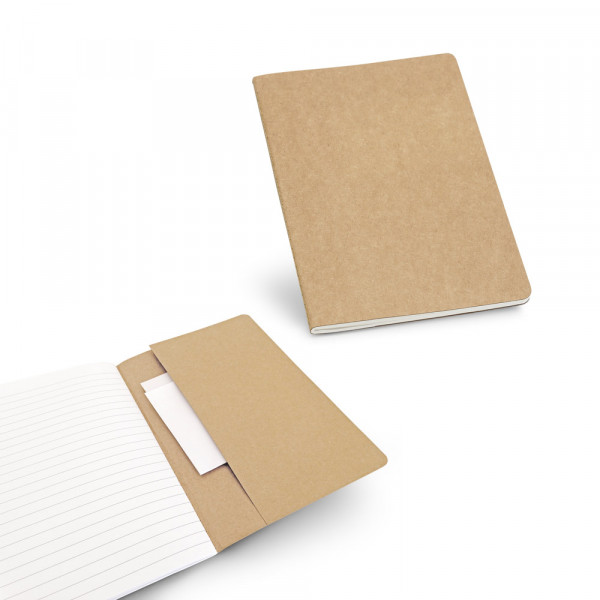 Caderno A5 com Capa Flexível e bolso