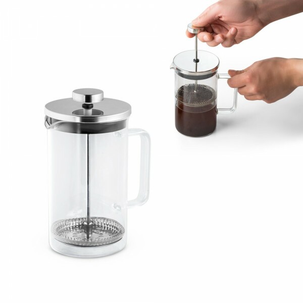 cafeteira em vidro com prensa francesa 600 ml