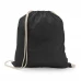 sacola tipo mochila em algodão tingido