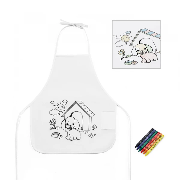 avental infantil para colorir