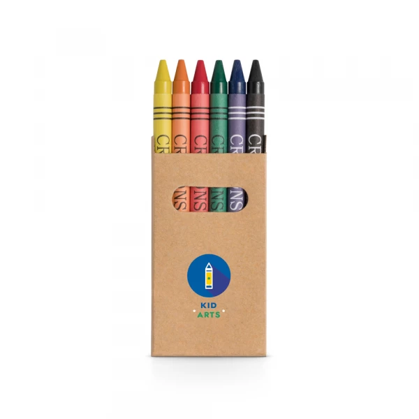 giz de cera com 6 cores 