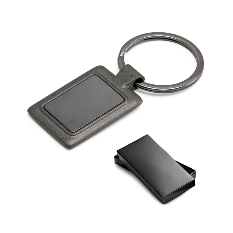 chaveiro em metal com caixa de presente diamond