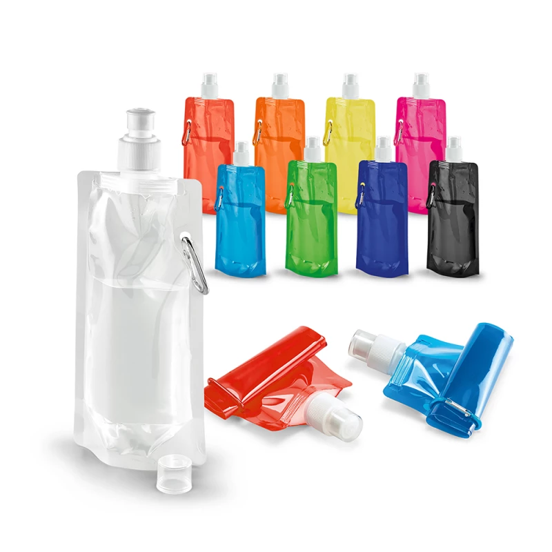 squeeze plástico Crumple 480ml-vermelho