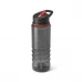 squeeze com tampa rosqueável e bico 650ml-vermelho