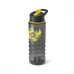 squeeze com tampa rosqueável e bico 650ml-vermelho