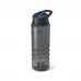 squeeze com tampa rosqueável e bico 650ml-vermelho