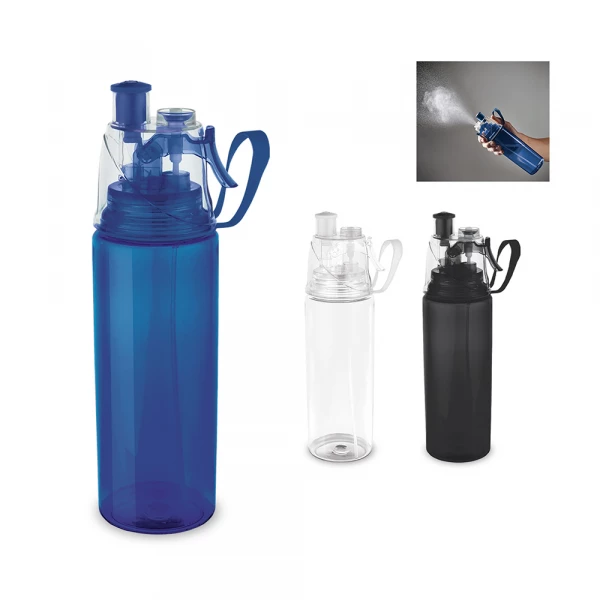 squeeze com bico e vaporizador 600ml-preto