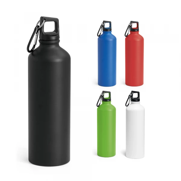 squeeze fosco com mosquetão 800ml-vermelho
