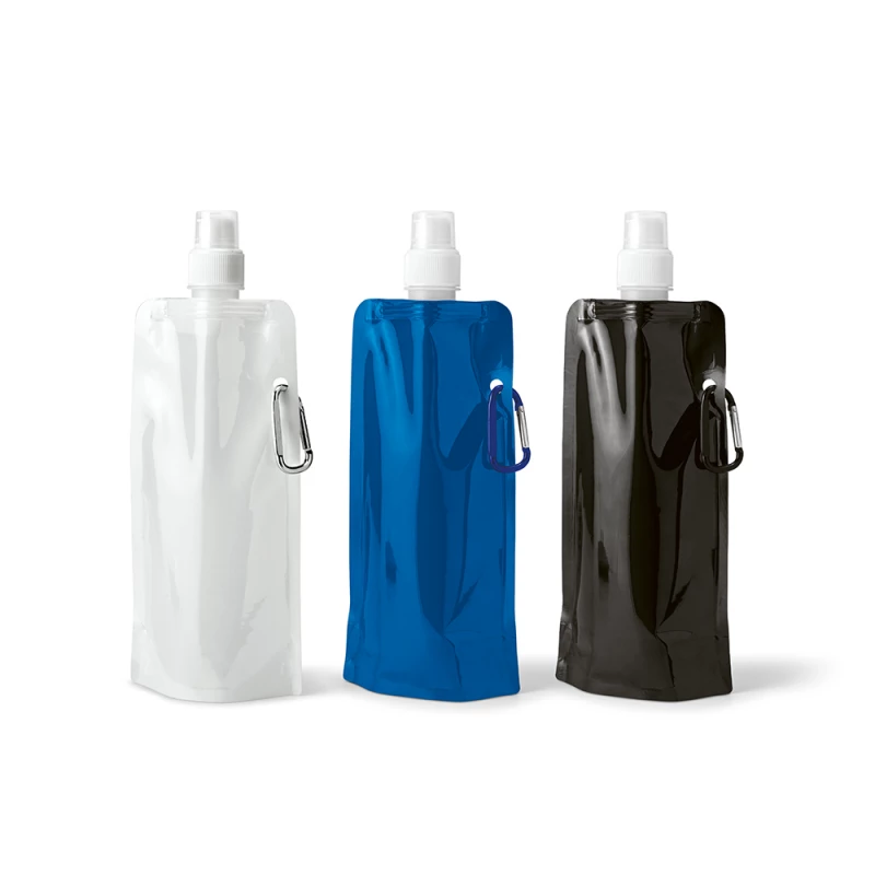 squeeze dobrável com mosquetão 460ml-azul royal