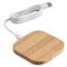 carregador wireless em bambu