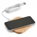 carregador wireless em bambu