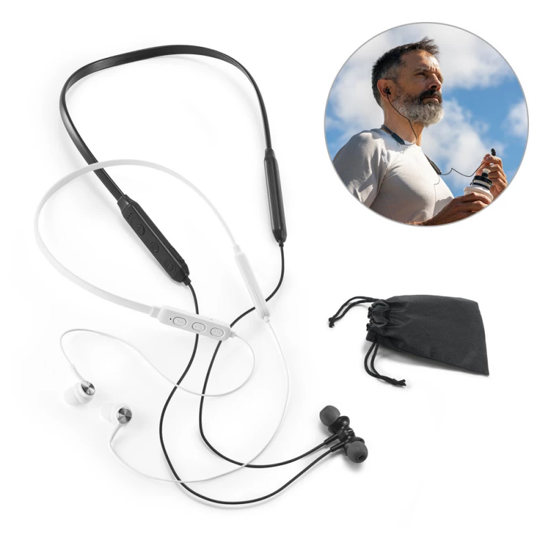 fone de ouvido com alça para pescoço 