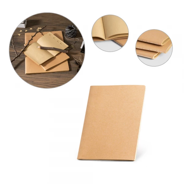 caderno com costura ecológico A5