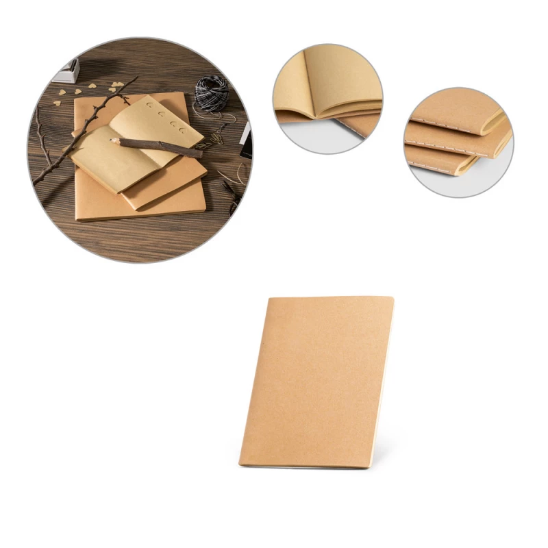 caderno com costura ecológico A6