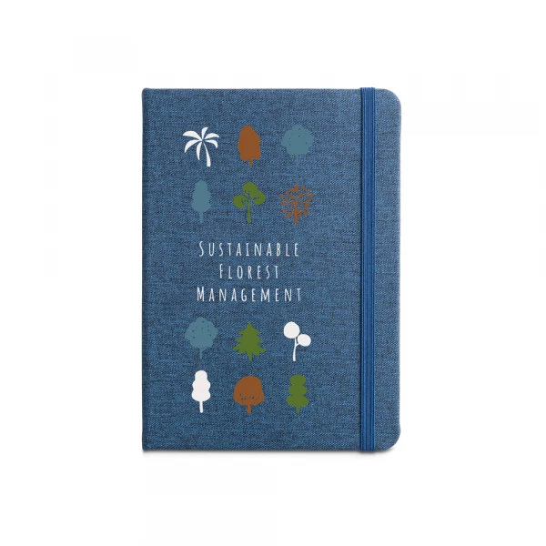 caderno a5 ecológico com capa em rpet