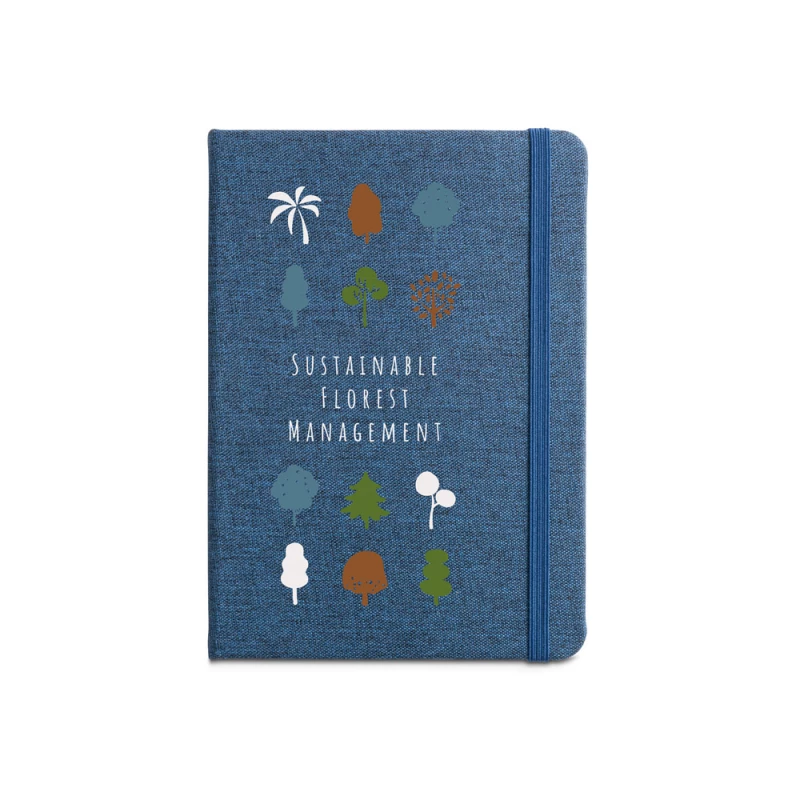 caderno a5 ecológico com capa em rpet