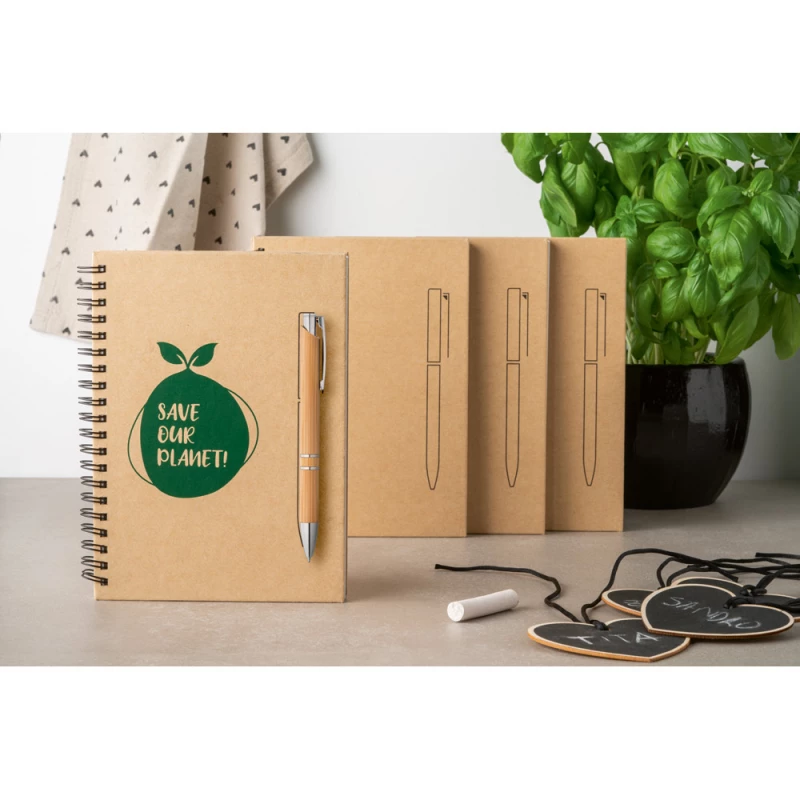 caderno eco em papel pedra