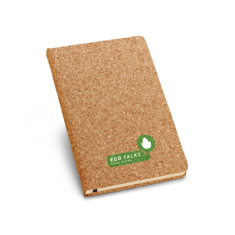caderno a5 ecológico com capa em cortiça