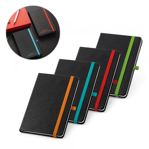 caderno capa dura em pu térmico