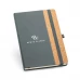 caderno a5 ecológico com capa em cortiça e pu
