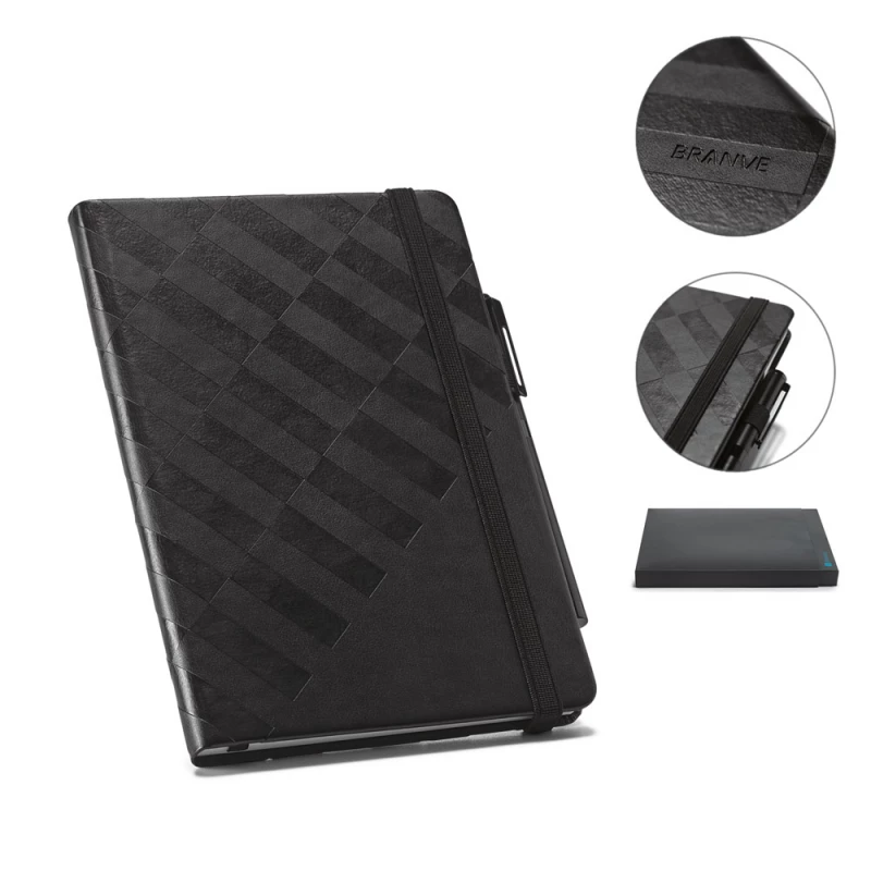 caderno a5 com capa texturizada branve®