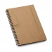 caderno b6 sustentável com suporte de caneta 