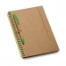 caderno b6 sustentável com suporte de caneta 
