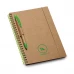 caderno b6 sustentável com suporte de caneta 