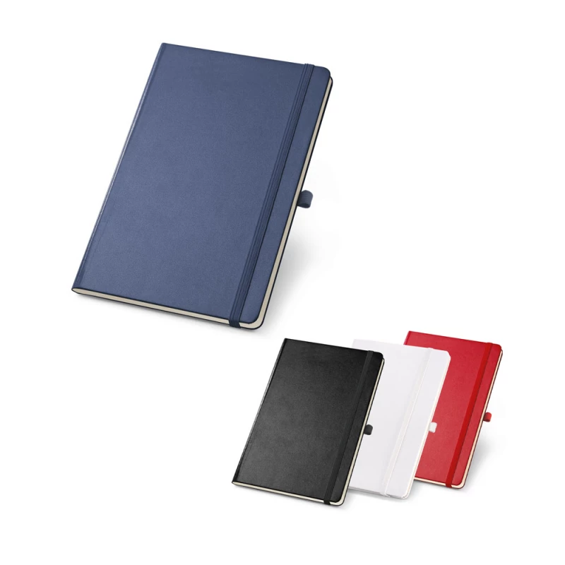 caderno a6 com suporte para caneta 