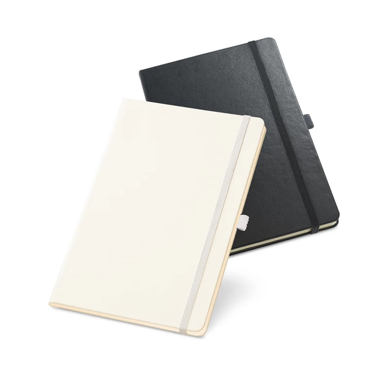 caderno com suporte para esferográfica 
