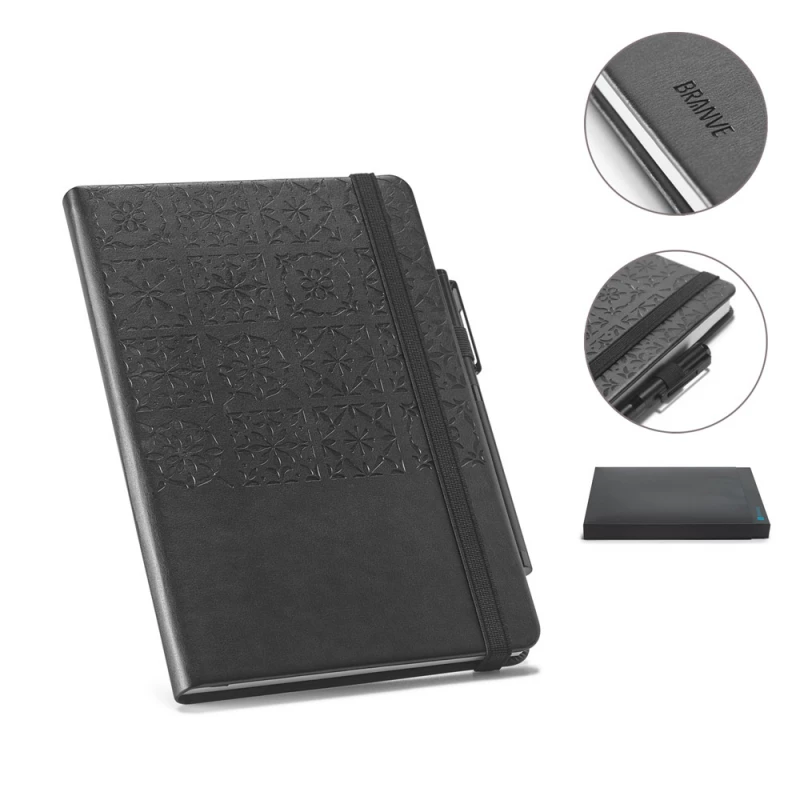 caderno com capa texturizada branve®