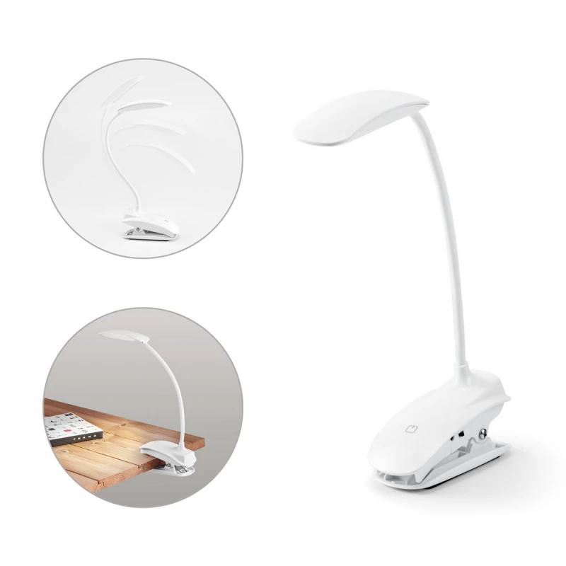 luminária de mesa com presilha