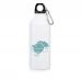 squeeze em alumínio com mosquetão brilhante-vermelho-550ml
