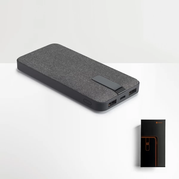Bateria portátil forrada a tecido