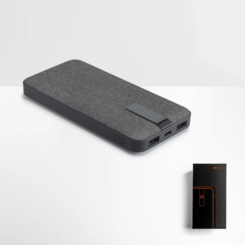 Bateria portátil forrada a tecido