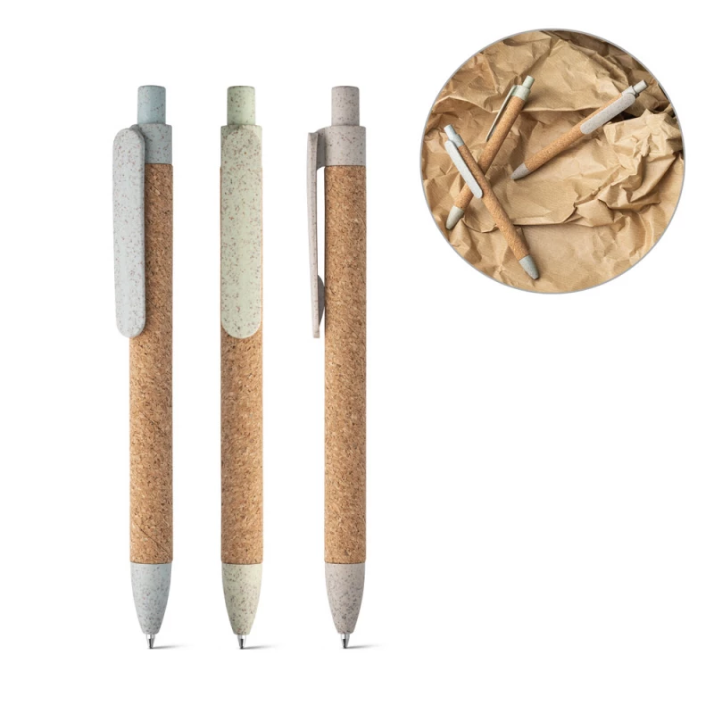 caneta ecológica em fibra de trigo