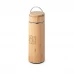 garrafa em bambu e infusor para chá 440 ml