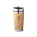copo com tampa em bambu e aço inox 500 ml