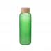 garrafa em vidro com tampa em bambu 500ml-azul royal